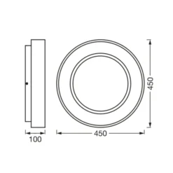 LEDVANCE SUN@Home Circular LED-Deckenlampe silber