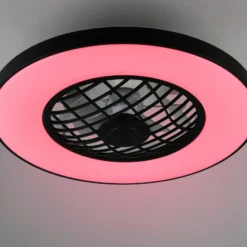 LED-Ventilator Linköping leise CCT RGB Remote Lautsprecher