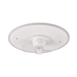 LED-Ventilator Nybro, weiß, DC, leise, Ø 50 cm, CCT, Remote