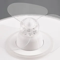LED-Ventilator Nybro, weiß, DC, leise, Ø 50 cm, CCT, Remote