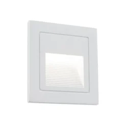 LED-Wandeinbaulampe Loro, weiß, Breite 8,5 cm, Aluminium