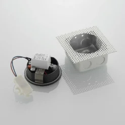 LED-Wandeinbauleuchte Pordis, IP65, rund
