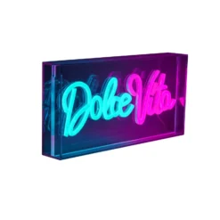LED-Wandlampe Dolce Vita, klar, 30x15 cm, Kunststoff USB RGB