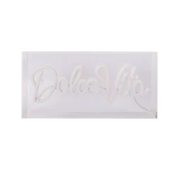 LED-Wandlampe Dolce Vita, klar, 30x15 cm, Kunststoff USB RGB