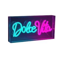 LED-Wandlampe Dolce Vita, klar, 30x15 cm, Kunststoff USB RGB