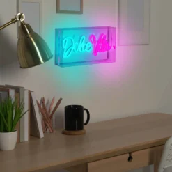 LED-Wandlampe Dolce Vita, klar, 30x15 cm, Kunststoff USB RGB
