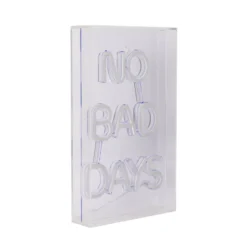 LED-Wandlampe No Bad Days, klar, 30x18 cm Kunststoff USB RGB