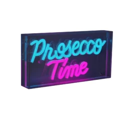 LED-Wandlampe Prosecco Time klar 30x15 cm Kunststoff USB RGB