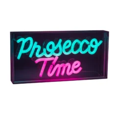 LED-Wandlampe Prosecco Time klar 30x15 cm Kunststoff USB RGB