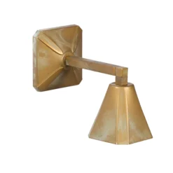LED-Wandlampe Silva Frame Ausladung 22 cm messing antik IP65