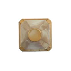 LED-Wandlampe Silva Frame Ausladung 18 cm messing antik IP65