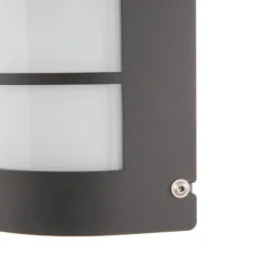 LED-Wandleuchte Aqua Marco Edelstahl anthrazit Raster Sensor