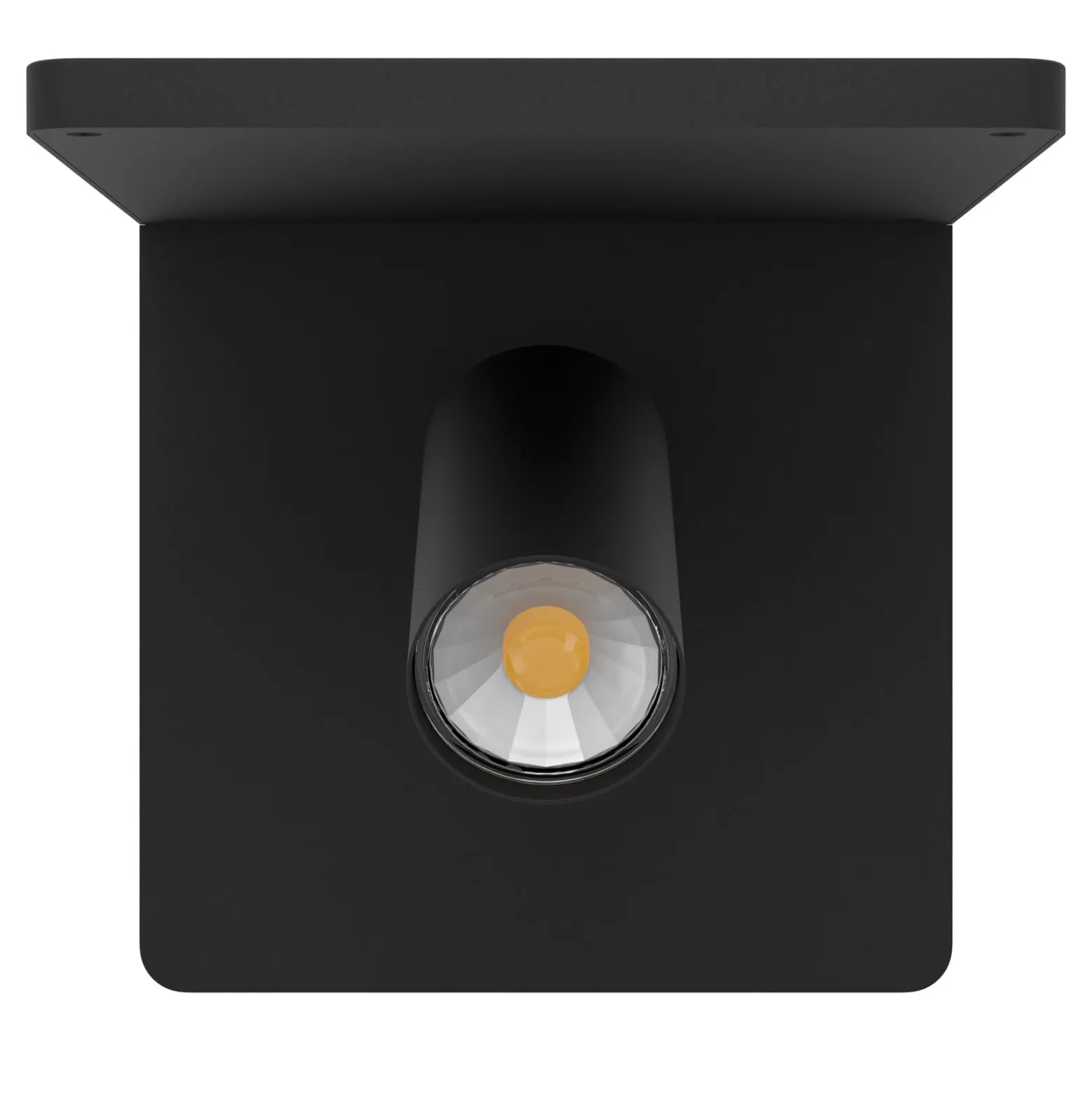 LED-Wandspot Ciglie, schwarz, mit Ladefunktion QI