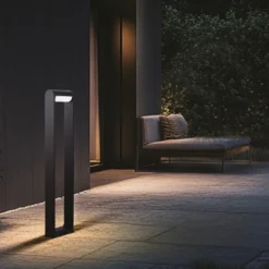 LED-Wegelampe CMD 9051, Höhe 80 cm, anthrazit, IP65, Metall