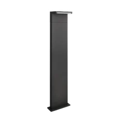 LED-Wegelampe Ravi, anthrazit, Höhe 100 cm, Metall, IP65