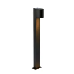 LED-Wegeleuchte Alor, schwarz, IP65, Höhe 75 cm, dimmbar