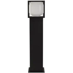 LED-Wegeleuchte Athens, IP54, schwarz, Höhe 65 cm, Metall