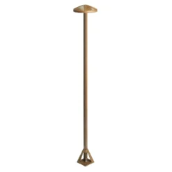 LED-Wegeleuchte Aura Disk, Höhe 100 cm, messing antik, IP65