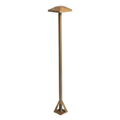LED-Wegeleuchte Aura Edge, Höhe 80 cm, messing antik, IP65