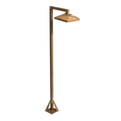 LED-Wegeleuchte Aura Edge, 80 x 19,5 cm, messing antik