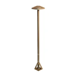 LED-Wegeleuchte Aura Frame, Höhe 80 cm, messing antik, IP65