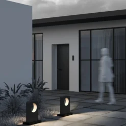 LED-Wegeleuchte BETONE, Höhe 49 cm, grau, Zement, IP65