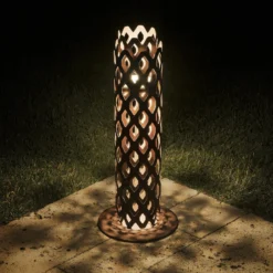 LED-Wegeleuchte Charlotte, corten, Höhe 63 cm, IP65