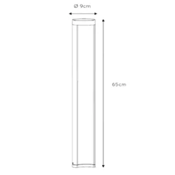 LED-Wegeleuchte Combo, schwarz, 65 cm, Aluminium, IP54