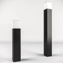 LED-Wegeleuchte OOL-50018, Aluminium, Höhe 80 cm