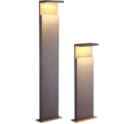 LED-Wegeleuchte Ruka mit Holz-Element, 100 cm