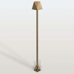 LED-Wegeleuchte Silva Edge, Höhe 100 cm, messing antik, IP65