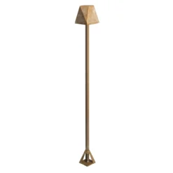 LED-Wegeleuchte Silva Edge, Höhe 100 cm, messing antik, IP65