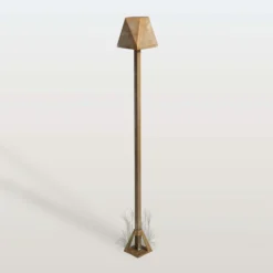 LED-Wegeleuchte Silva Edge, Höhe 80 cm, messing antik, IP65