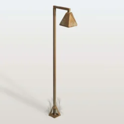 LED-Wegeleuchte Silva Edge, 100 x 19 cm, messing antik