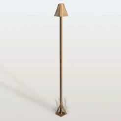 LED-Wegeleuchte Silva Frame, Höhe 100 cm, messing antik IP65