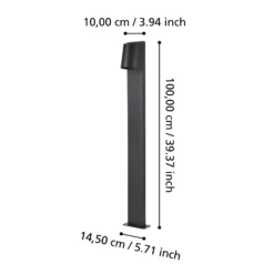 LED-Wegeleuchte Stagnone in Schwarz