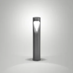 LED-Wegeleuchte Teo, 60 cm hoch, schwarz, Metall, IP65