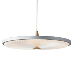 LE KLINT Soleil LED-Hängelampe hellgrau Ø50cm
