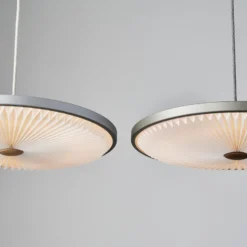 LE KLINT Soleil LED-Hängelampe hellgrau Ø50cm