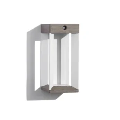 Les Jardins LED-Solarwandleuchte Teckalu, grau/weiß, 33 cm