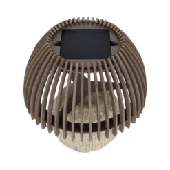 Les Jardins LED-Tischleuchte Alba, grau/beige, Höhe 41 cm