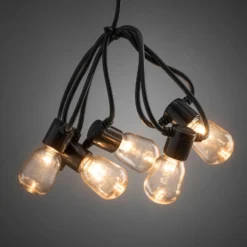 Lichterkette Biergarten 40 Tropfen klar bernstein