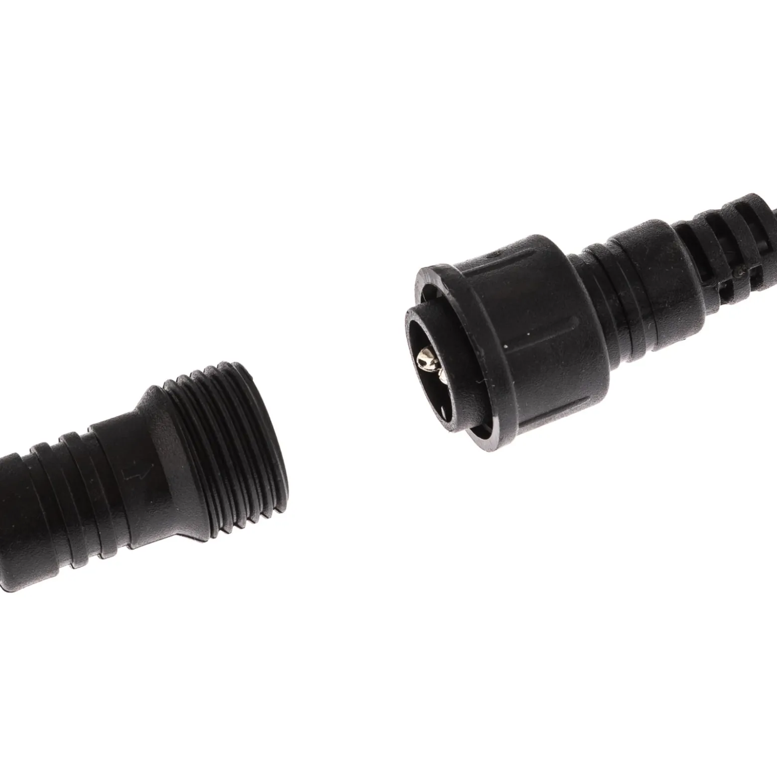 Lichterkette Girlanda IP44 schwarz 15m ohne Lampen