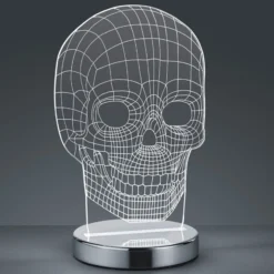 Lichtfarbe umschaltbar - LED-Tischleuchte Skull