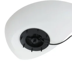 Lindby Außenbodenleuchte Arani, weiß, Kunststoff, Stecker