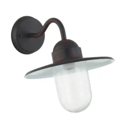 Lindby Außenwandlampe Filip, rostbraun, 30 cm, E27, IP44