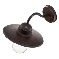 Lindby Außenwandlampe Filip, rostbraun, 30 cm, E27, IP44