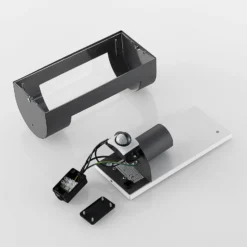 Lindby Außenwandlampe Junias, 24 cm, anthrazit, Sensor
