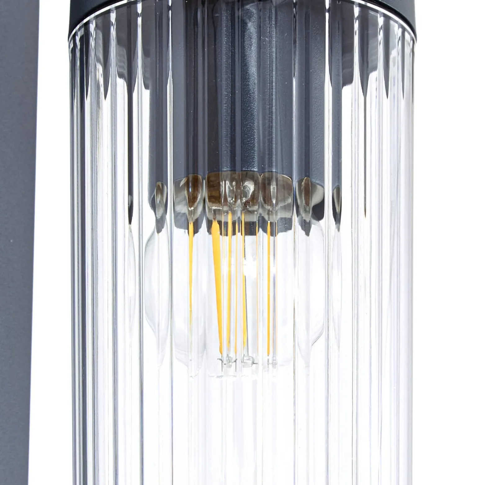 Lindby Außenwandlampe Kaliro, anthrazit, 24 cm, IP54, Sensor