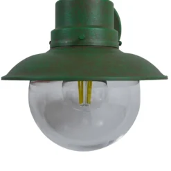 Lindby Außenwandleuchte Celinor, grün, Stahl, E27